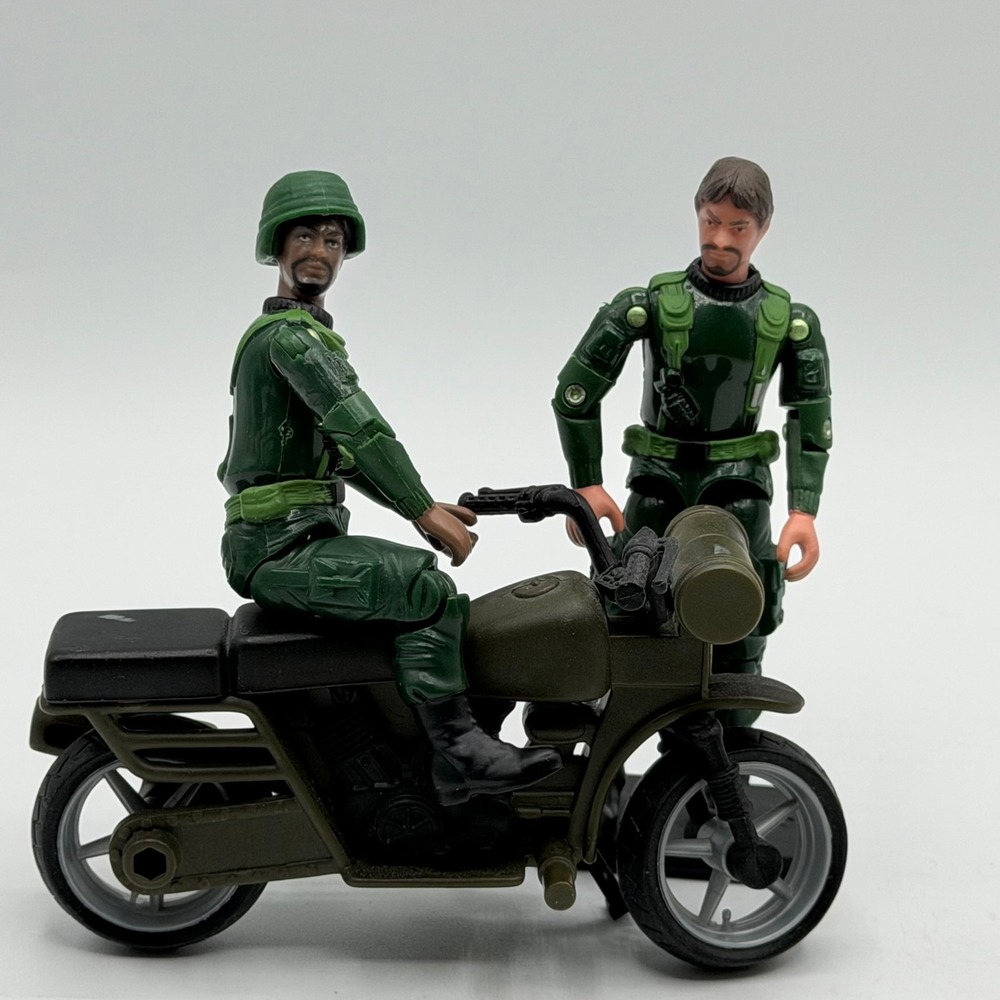 World Peacekeepers Power Team Elite Military Motorcycle 1:18 Scale Vehicle Green - Picture 13 of 14